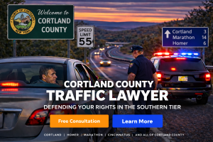 cortland county traffic ticket lawyer attorney