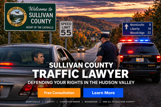 Sullivan Cook Sullivan County Traffic Ticket Lawyer | Catskills | Ronald S. Cook, PC