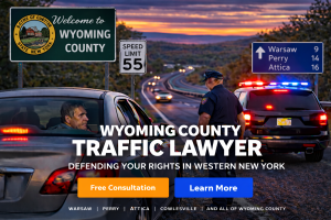 wyoming county traffic ticket lawyer attorney